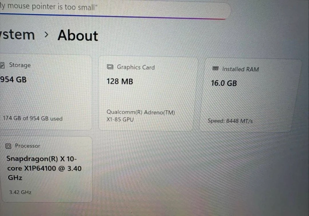Microsoft 서피스 프로 11th Edition 스냅드래곤X ram 16gb Ssd 1TB 이미지