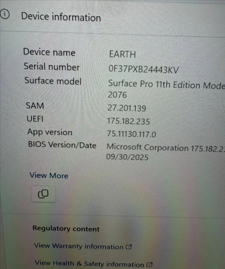 Microsoft 서피스 프로 11th Edition 스냅드래곤X ram 16gb Ssd 1TB 이미지