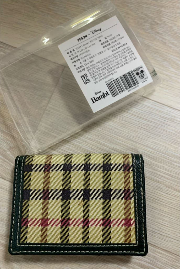 체크 카드지갑(새제품) 이미지