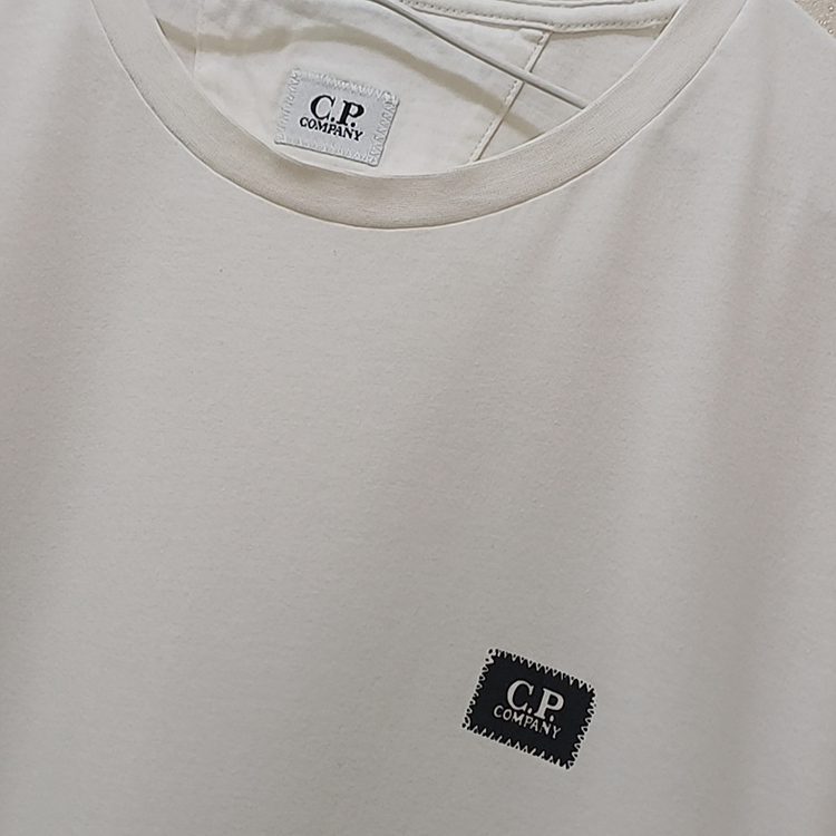 국내매장 CP 컴퍼니 면 라운드 반팔 티 남성 XL 면티 흰색 사랑봉봉 이미지