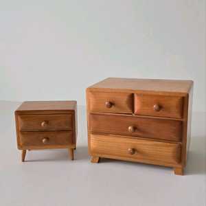 독일빈티지 미니우드서랍장 2개일괄 이미지