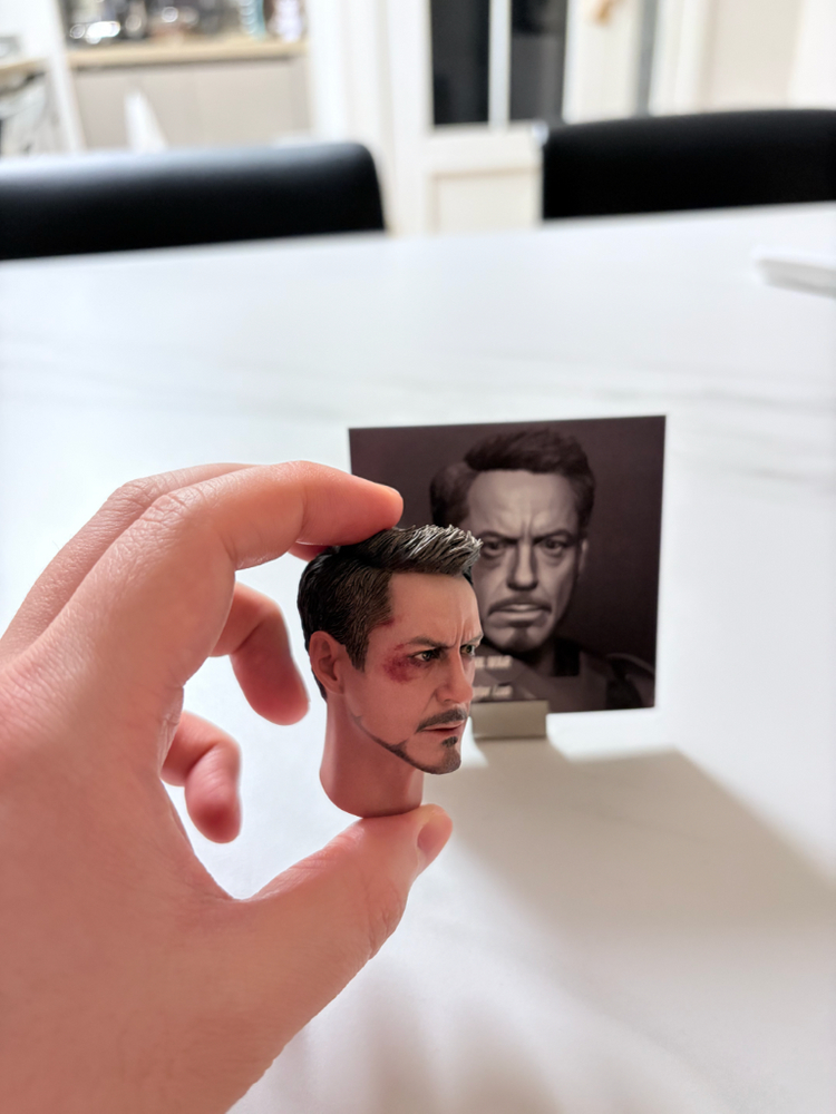 luo 토니스타크 1/6 도색헤드 판매합니다 (핫토이 호환 가능) 이미지