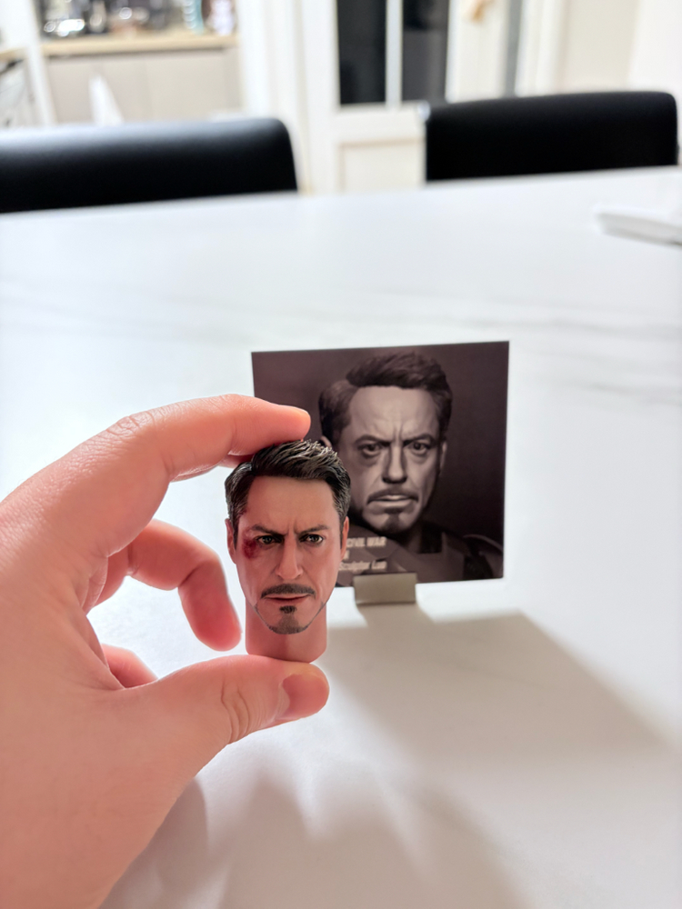 luo 토니스타크 1/6 도색헤드 판매합니다 (핫토이 호환 가능) 이미지