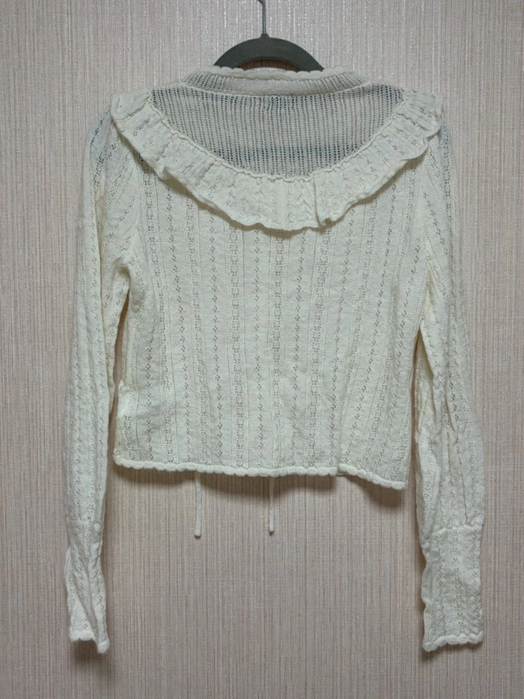 더바넷 피니 포인텔 니트 가디건 The Barnet Finni Pointelle Knit Cardigan 이미지