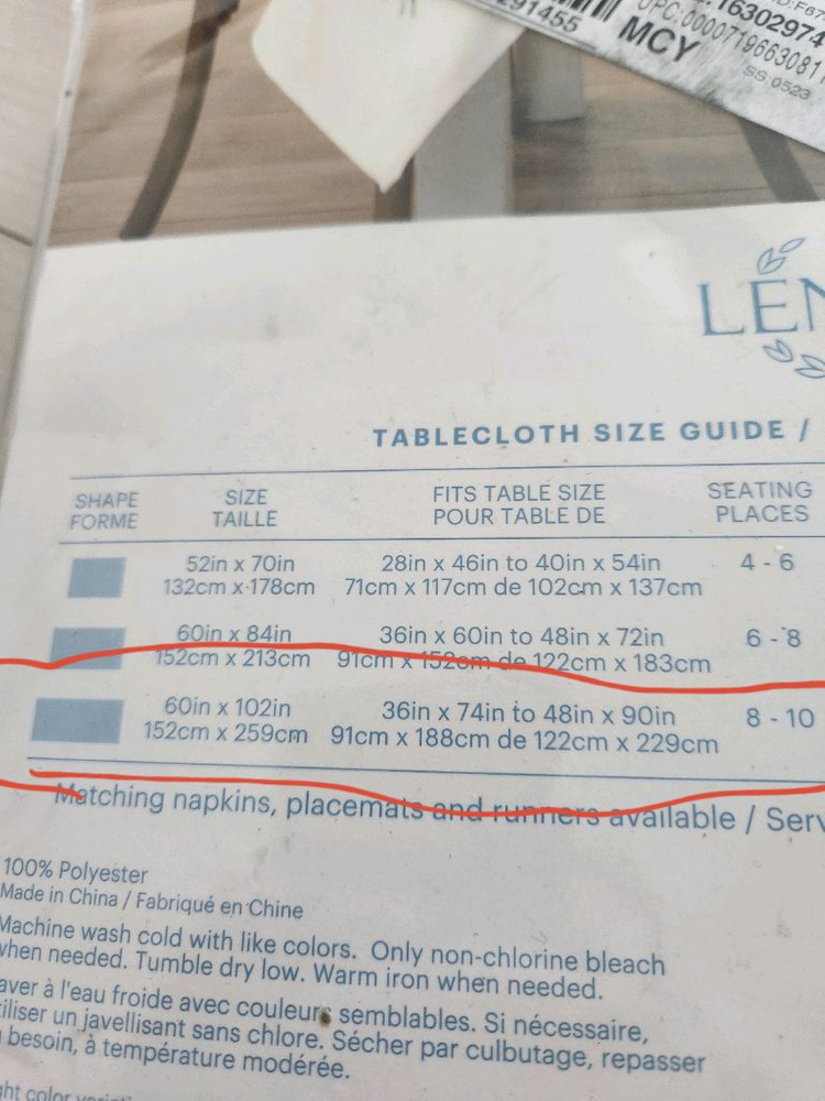 레녹스 버터플라이 테이블보 식탁보 이미지