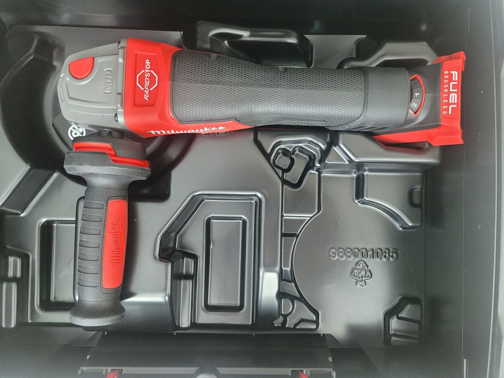 [밀워키] FUEL 앵글 그라인더 패들 스위치 4인치 베어툴(본체+케이스) 이미지