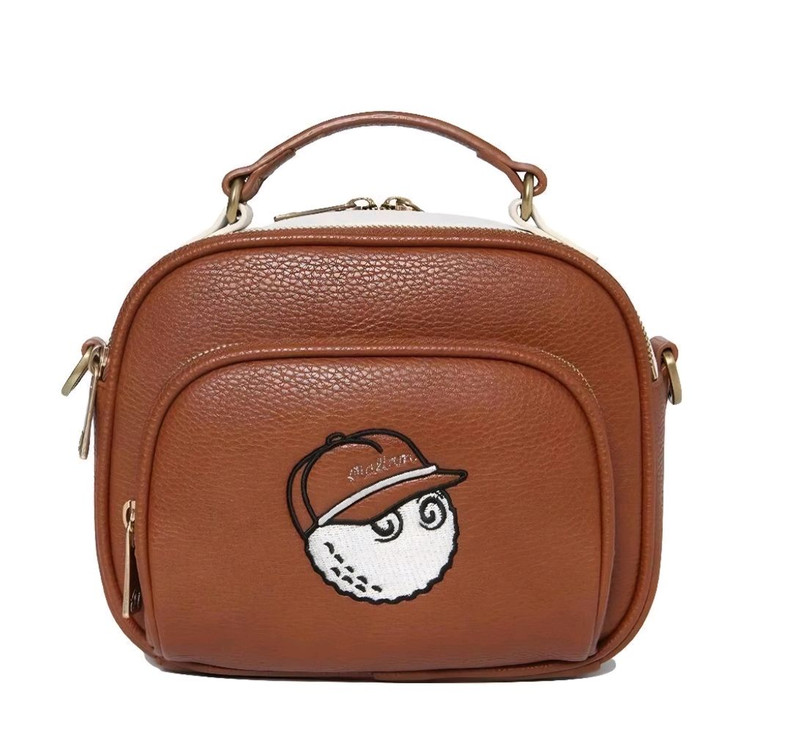 말본 핸드백 파우치 그린 그린, 브라운 2종 팝니다 골프가방 볼가방 큐브백 파우치 이미지