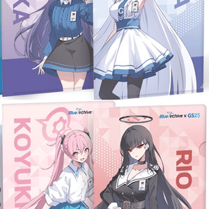 블루아카이브 GS25 세미나 클리어 파일 유우카 리오 노아 코유키 이미지