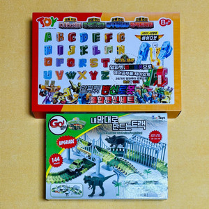 [택포]알파벳 변신로봇 장난감, 카드 79종+고트랙 자동차 레일 공룡세트 장난감 144종 이미지