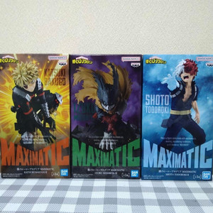 일괄 나의히어로아카데미아 맥시매틱 데쿠 바쿠고 토도로키 쇼토 피규어 미개봉 히로아카 나히아 이미지