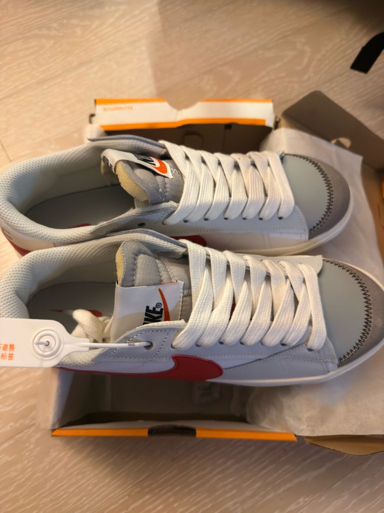 나이키 블레이저 로우 77 점보 화이트 유니버시티 레드 (280mm) 이미지