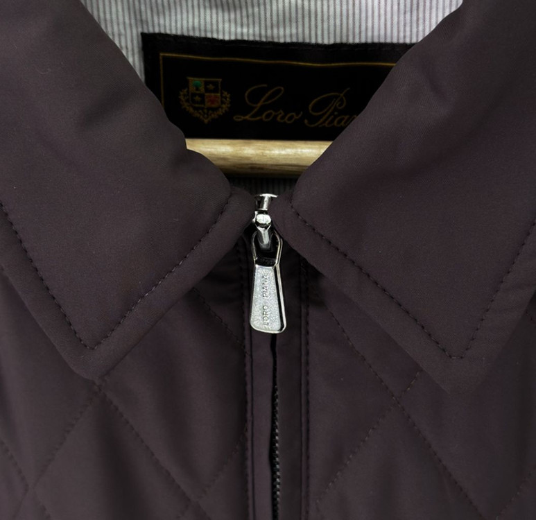 [44] 로로피아나 여성 퀄티드 봄버 자켓 브라운 이미지