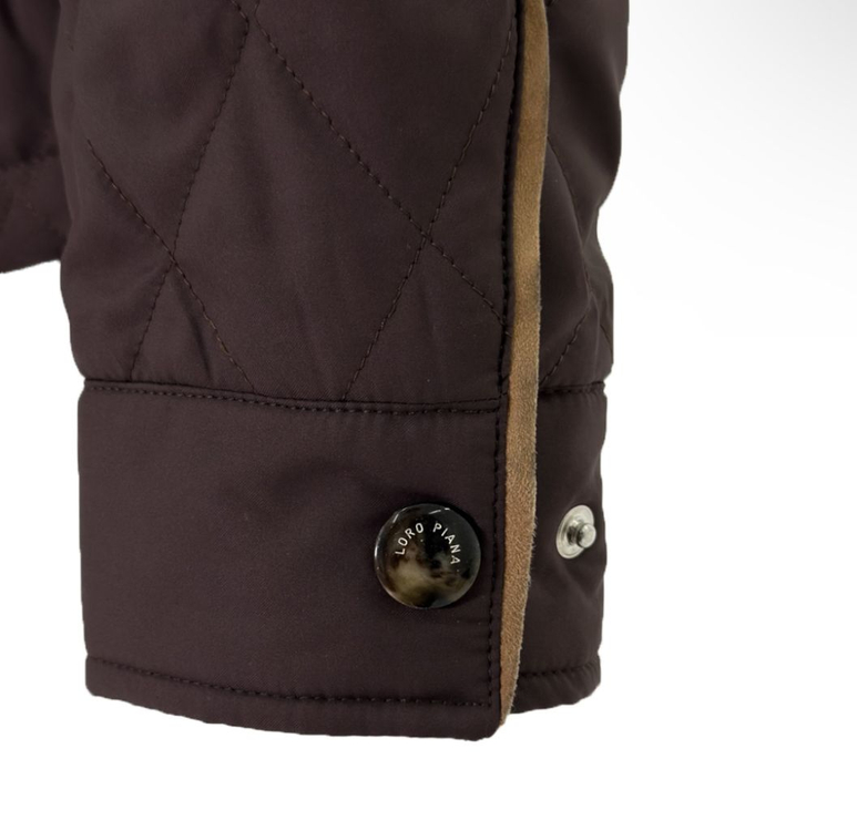 [44] 로로피아나 여성 퀄티드 봄버 자켓 브라운 이미지