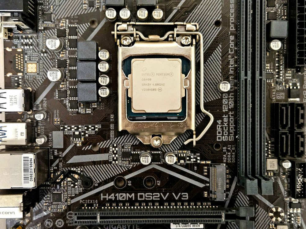 펜티엄 G6400 CPU + H410M 메인보드 세트 이미지