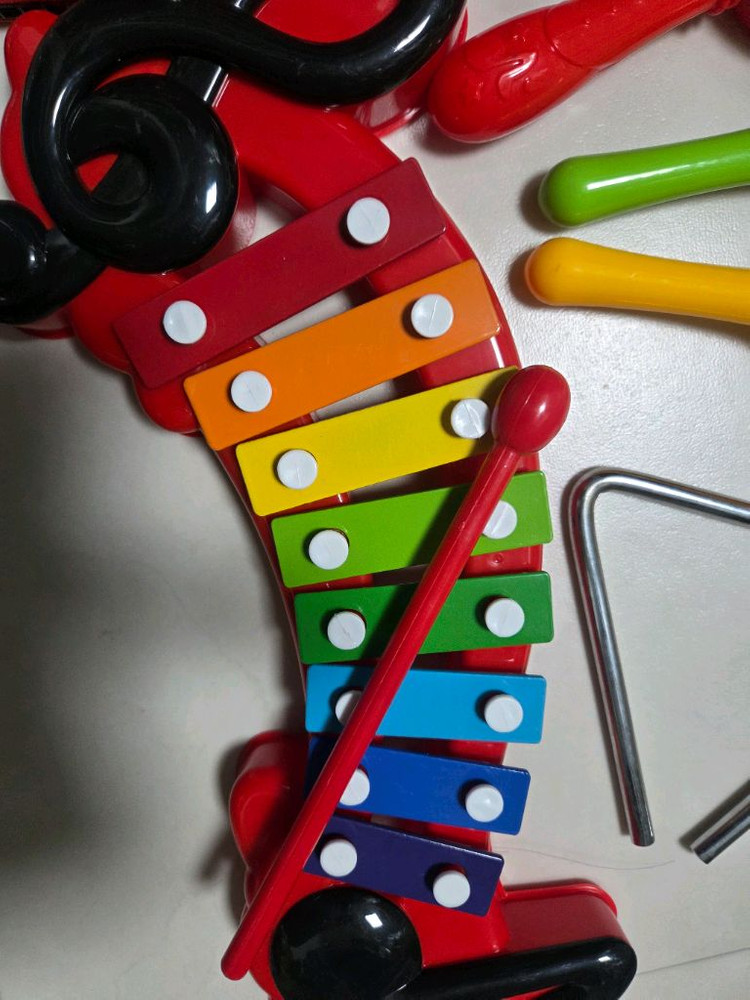 악기일괄 타요마라카스 실로폰 탬버린 북 두더지잡기 이미지