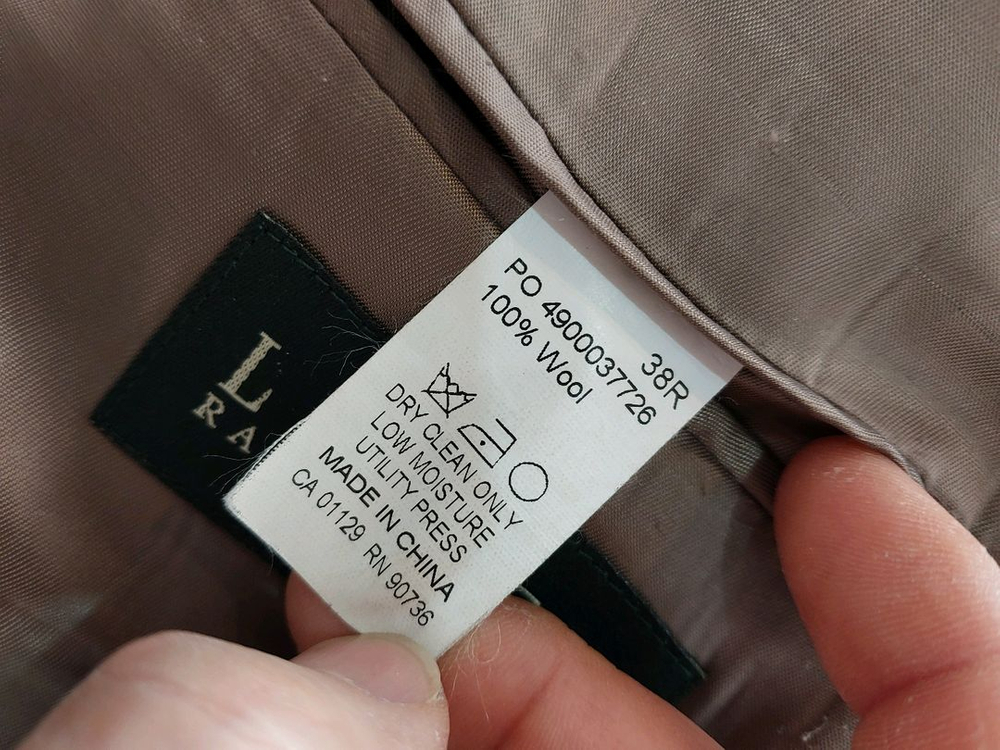 폴로 polo 로렌 랄프로렌 울 블레이저 자켓 브라운 100사이즈 택포 49.000원 이미지