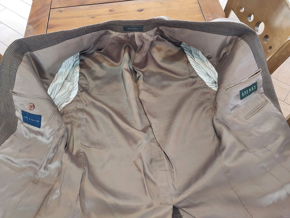 폴로 polo 로렌 랄프로렌 울 블레이저 자켓 브라운 100사이즈 택포 49.000원 이미지