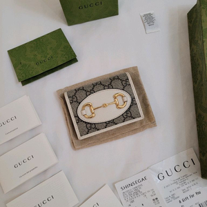 (새상품급) 구찌 홀스빗 1955 카드케이스 지갑 이미지