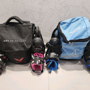 아동용 인라인 스케이트 풀세트 (핑크/블루) 이미지