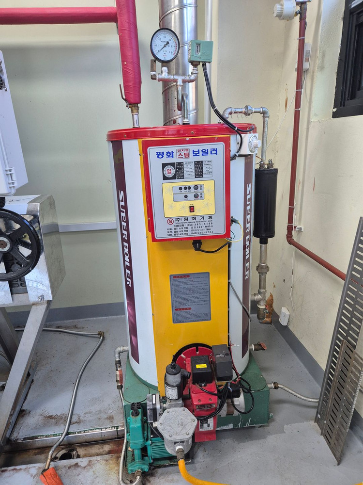 업소용 스팀솥 세트 (고정스팀솥/회전스팀솥/충전기/보일러) 이미지