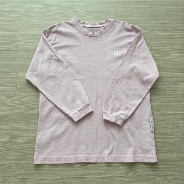 어쩌면잘 롱슬리브 티셔츠 핑크 130 이미지