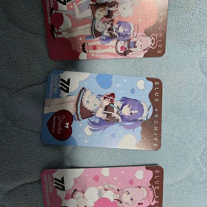 블루아카이브 아트레 atre 콜라보포토카드 외 gs25띠부씰이디야 양아지카드 이미지