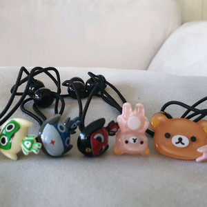 캐릭터 헤어끈 세트 (케로로 +리락쿠마 ) 이미지