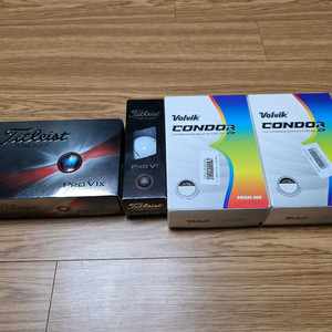 타이틀리스트 V1, V1x, 볼빅 콘도르 3피스 골프공 새제품 이미지