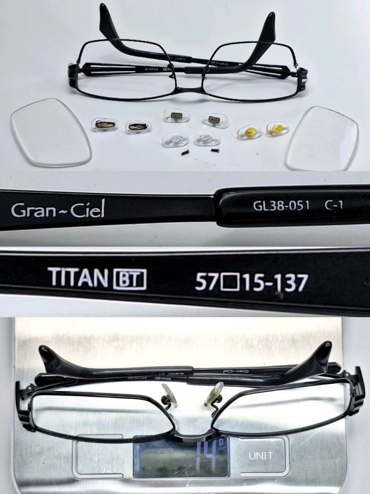 하세가와 Gran-Ciel GL38-051 매트블랙 웰링턴 안경테/일본 사바에 하우스 브랜드 패션 아이웨어 클래식 이미지