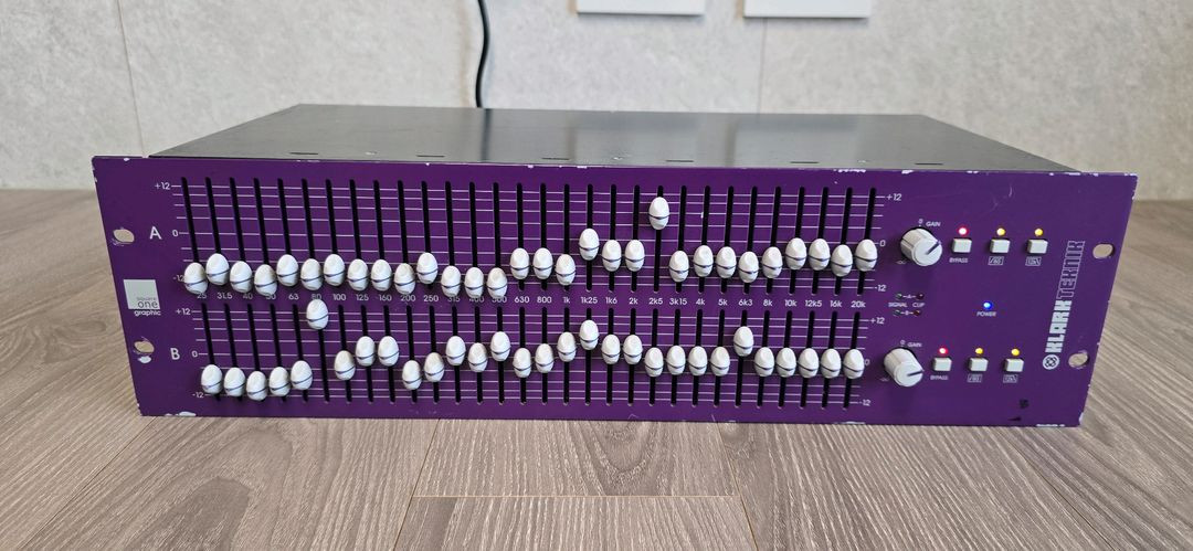 클락테크닉 이큐 이퀄라이저 듀얼 30밴드 45mm 페이더 EQ SP1G 이미지