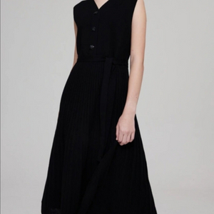 한섬 마인 mine 울100 니트 슬리브리스 원피스 프리 이미지