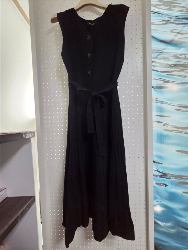 한섬 마인 mine 울100 니트 슬리브리스 원피스 프리 이미지