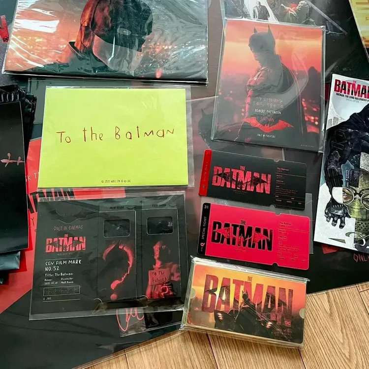 더배트맨 이동진 언택트톡 엽서 포스터 필름마크 아트카드 스페셜오리지널티켓 이미지