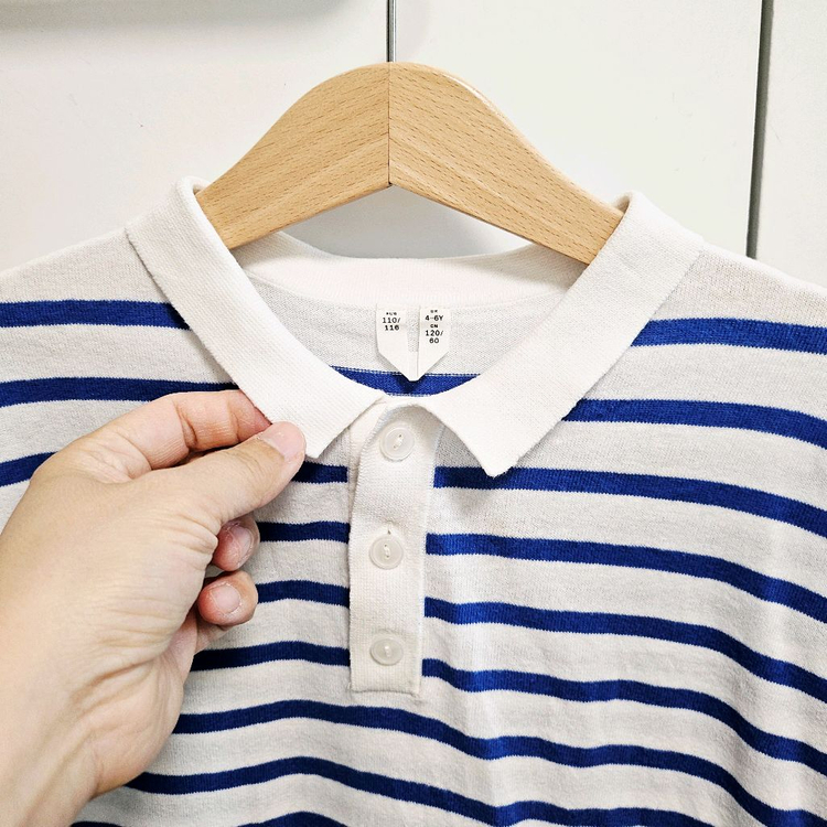 (4-6y.110~116cm) 아르켓 ARKET 남녀공용 스트라이프 면니트 이미지