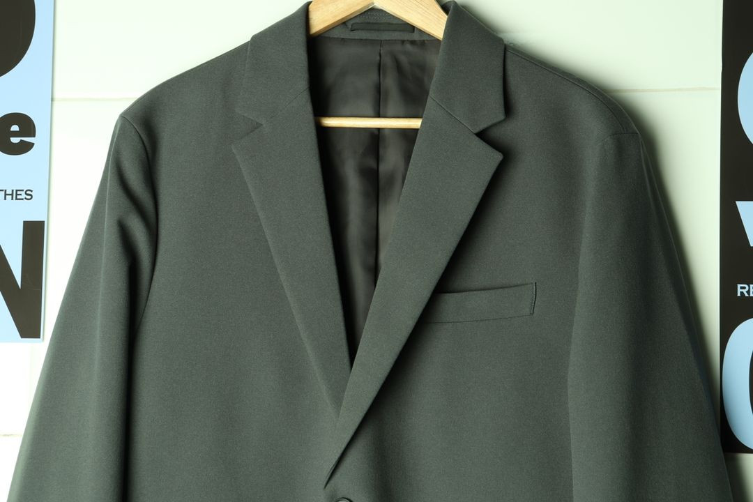 (M) 킨록 정장 슈트 자켓 블레이저 카키 미니멀 이미지