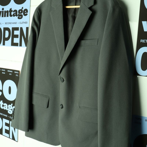 (M) 킨록 정장 슈트 자켓 블레이저 카키 미니멀 이미지