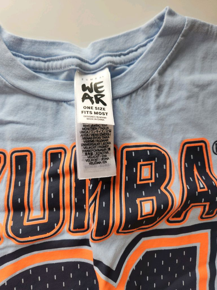 줌바웨어 정품 공용티 이미지