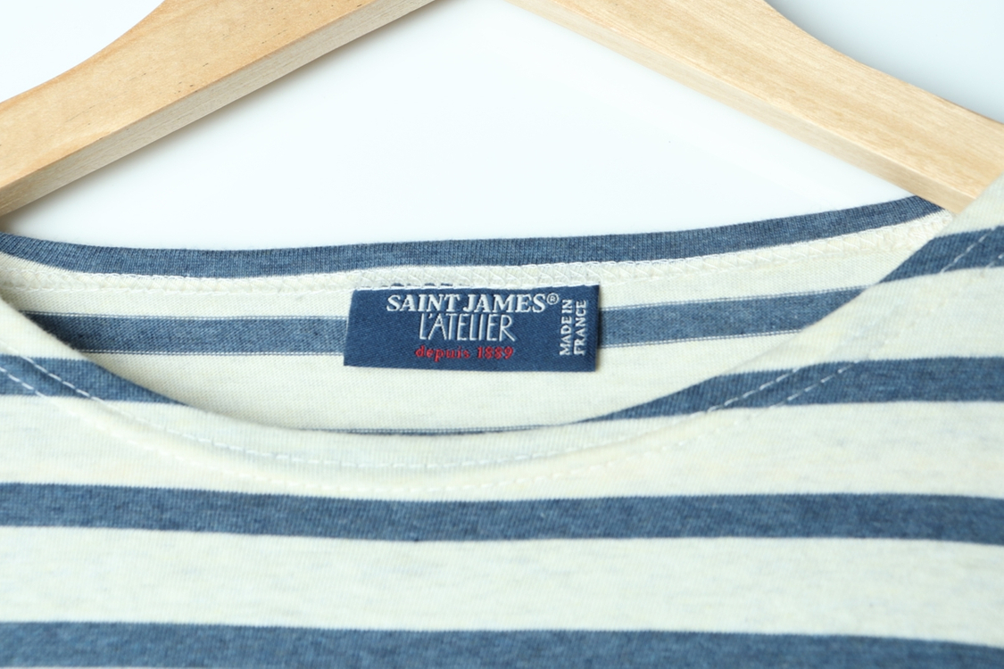 (S-M) 세인트제임스 긴팔티셔츠 스트라이프 부들부들 이미지