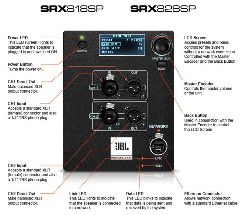 JBL SRX818SP 18인치 액티브 서브우퍼 스피커 이미지