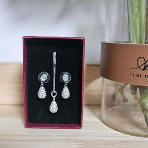 스와로브스키크리스탈목걸이귀걸이세트판매엘로이즈컬렉션Swarovski쥬얼리 이미지