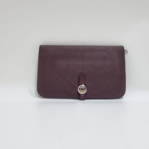 에르메스 장지갑 도곤 와인컬러 D각인 이미지