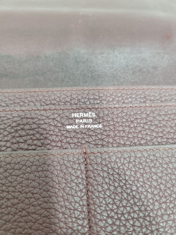 에르메스 장지갑 도곤 와인컬러 D각인 이미지