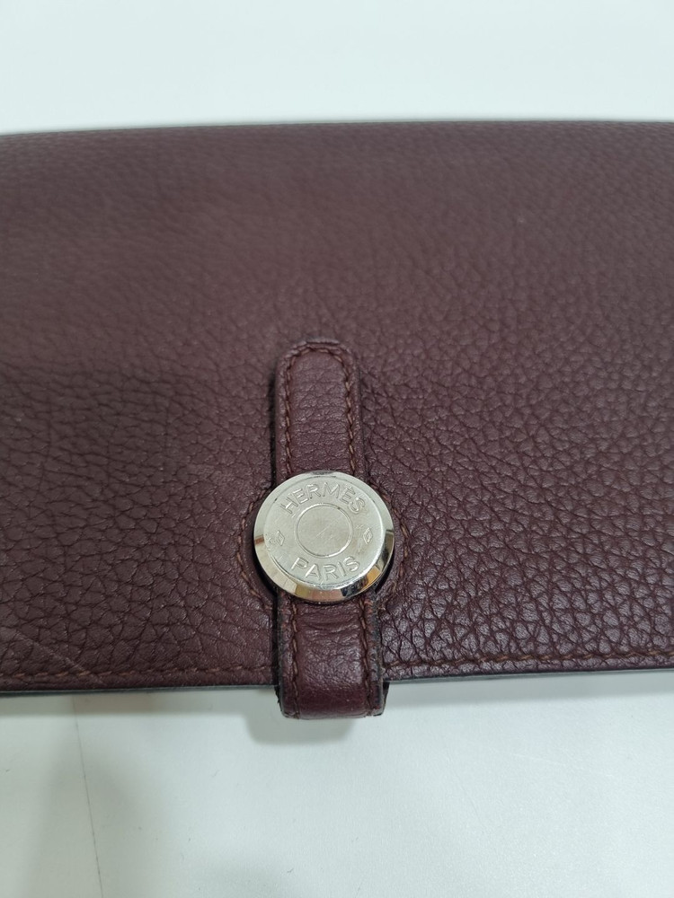 에르메스 장지갑 도곤 와인컬러 D각인 이미지