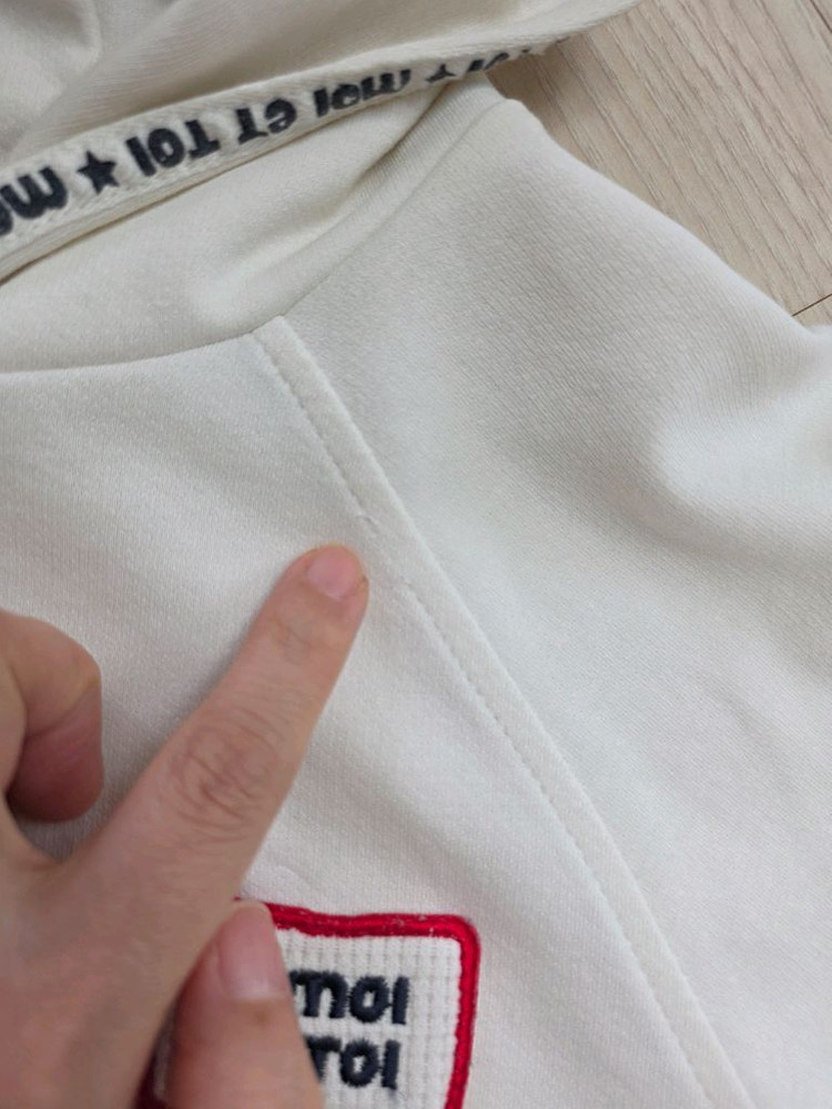 유아상하복120)베네통키즈 청바지120+후드티120일괄 이미지