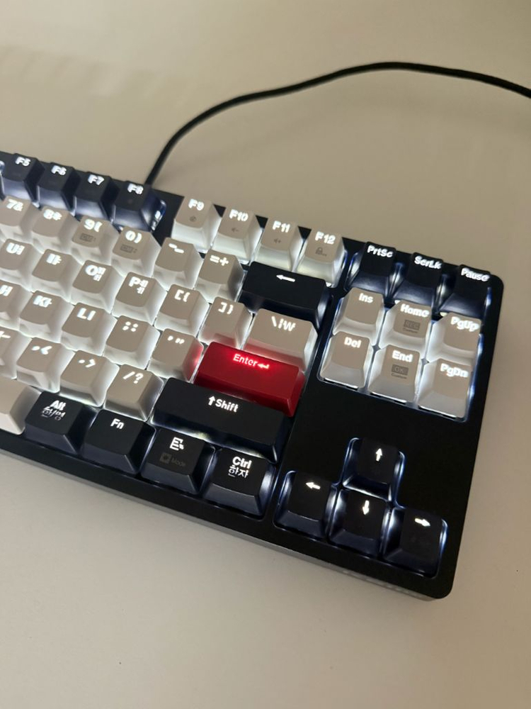 [이벤트]앱코해커 K611 네이비 텐키리스 키보드 마우스 헤드셋 스피커 사운드바 이미지