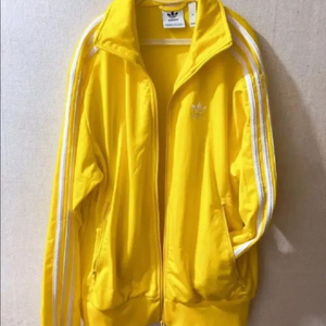 아디다스 노랑 옐로우 파이어버드 져지 M 트랙탑 자켓 집업 트레이닝 이미지