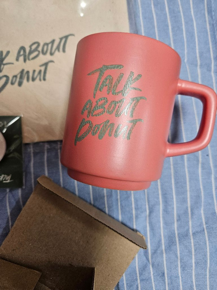 새상품 일괄) 토크 어바웃 도넛 머그컵 머그잔 파우치 그립톡 굿즈 이미지