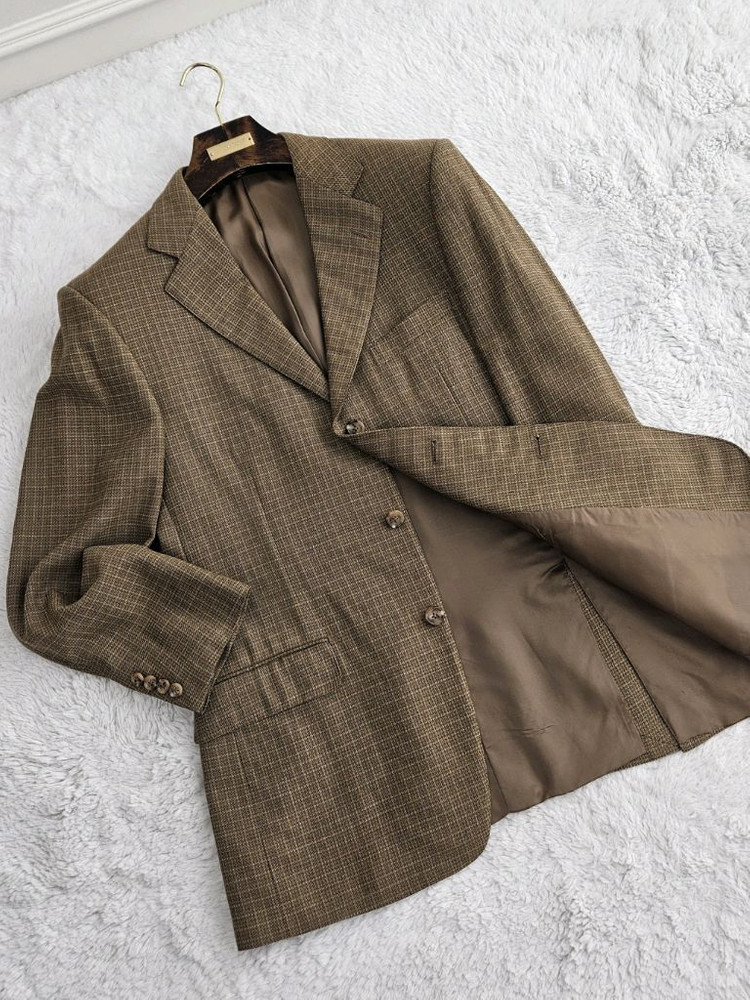 에르메네질도 제냐 울·실크 블레이저 [ 로로피아나 톰포드 에르메스 키톤 쿠치넬리 루이비통 ] 이미지