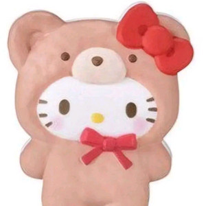 산리오 헬로키티 라떼쿠마 집게 가챠 이미지