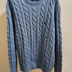 폴로 꽈배기 니트 이미지